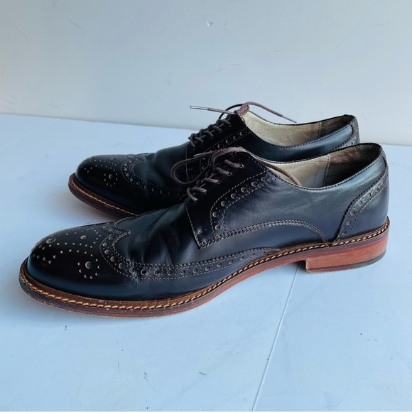 Beckett Simonon Men 12 D Brown Kent Wingtip Brogue Oxford Dress Shoes Longwing - Picture 7 of 12